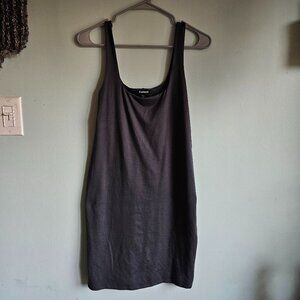 Express Grey Tank Bodycon Dress Size M